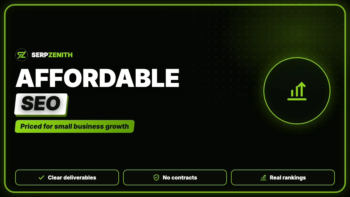 Affordable SEO — SerpZenith