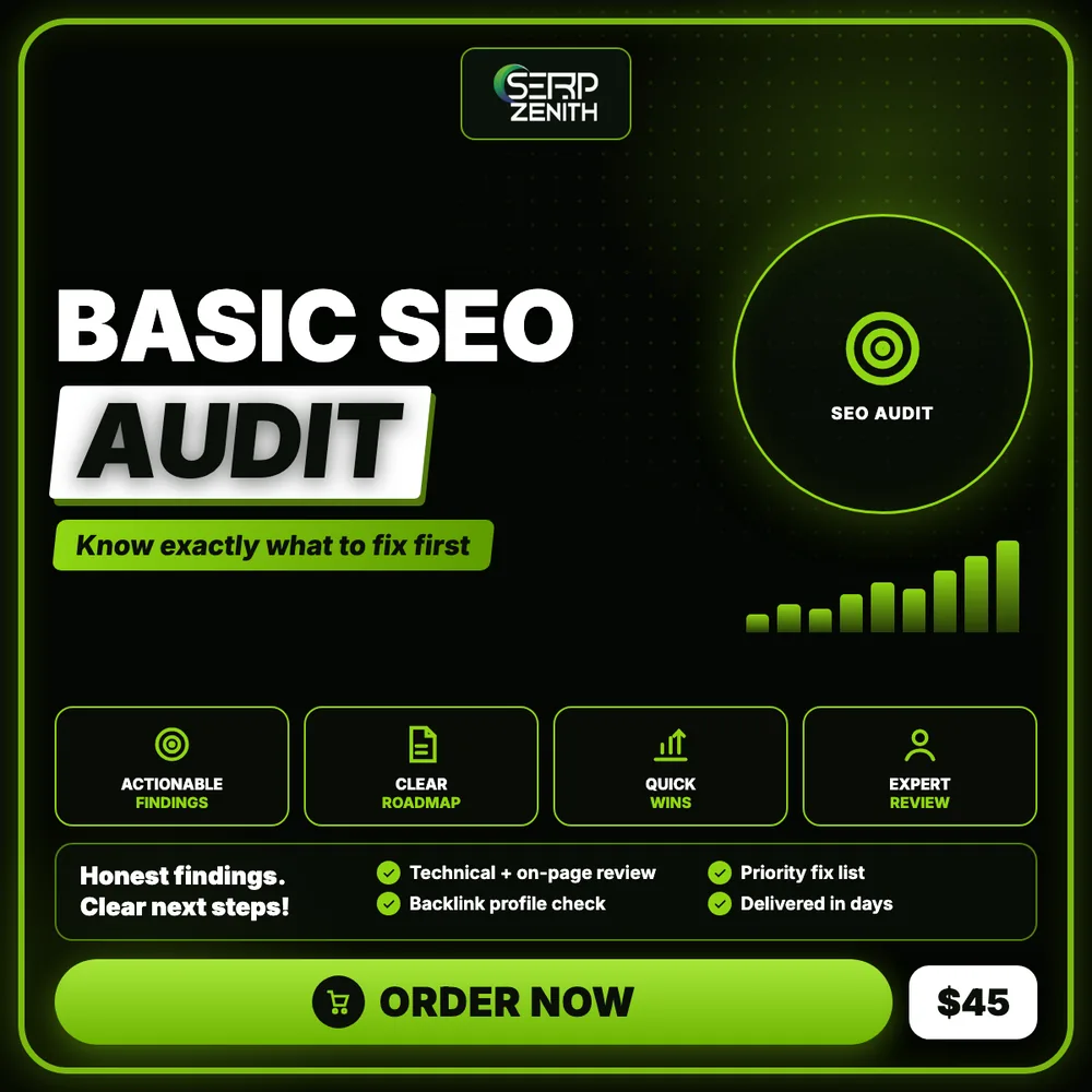 Basic SEO Audit — SerpZenith SEO audit service