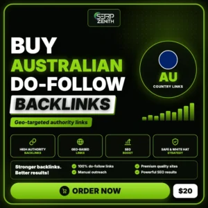 Buy Australian Com Au Do Follow Backlinks — SerpZenith geo-targeted do-follow backlinks service