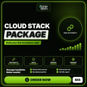Cloud Stack Package — SerpZenith high authority backlink building service