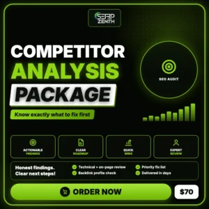 Competitor Analysis Package — SerpZenith SEO audit service
