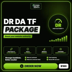 DR DA TF Package — SerpZenith high authority backlink building service