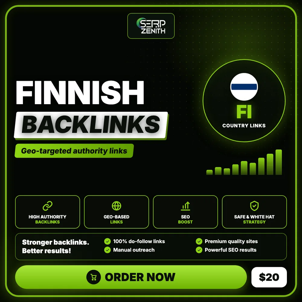 Finnish Backlinks — SerpZenith geo-targeted do-follow backlinks service