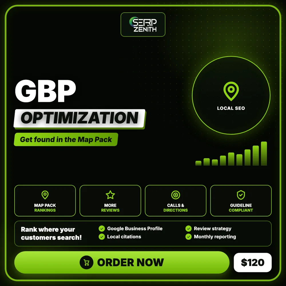 GBP Optimization — SerpZenith local SEO service