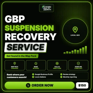 GBP Suspension Recovery Service — SerpZenith local SEO service