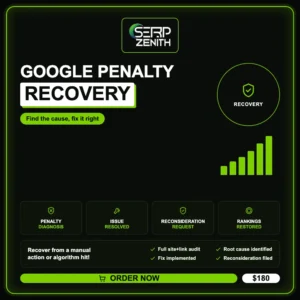Google Penalty Recovery — SerpZenith SEO service