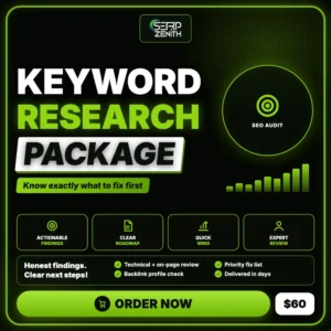 Keyword Research Package — SerpZenith SEO audit service