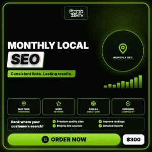Monthly Local SEO — SerpZenith monthly SEO campaign