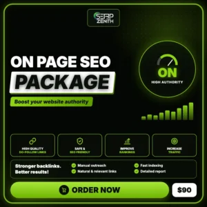 On Page SEO Package — SerpZenith high authority backlink building service