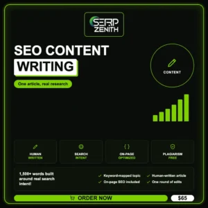 SEO Content Writing — SerpZenith SEO service