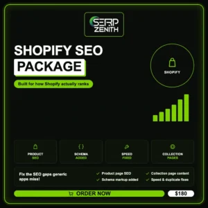 Shopify SEO Package — SerpZenith SEO service