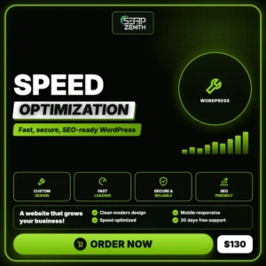 Speed Optimization — SerpZenith WordPress development service