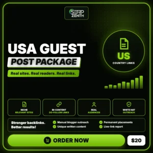 USA Guest Post Package — SerpZenith geo-targeted do-follow backlinks service