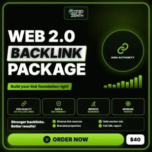 Web 2 0 Backlink Package — SerpZenith high authority backlink building service