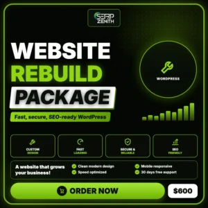 Website Rebuild Package — SerpZenith WordPress development service
