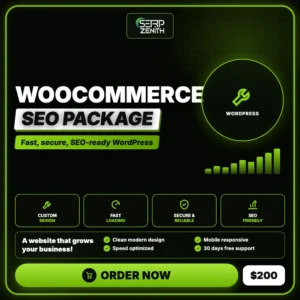 Woocommerce SEO Package — SerpZenith WordPress development service