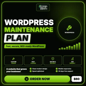 Wordpress Maintenance Plan — SerpZenith WordPress development service