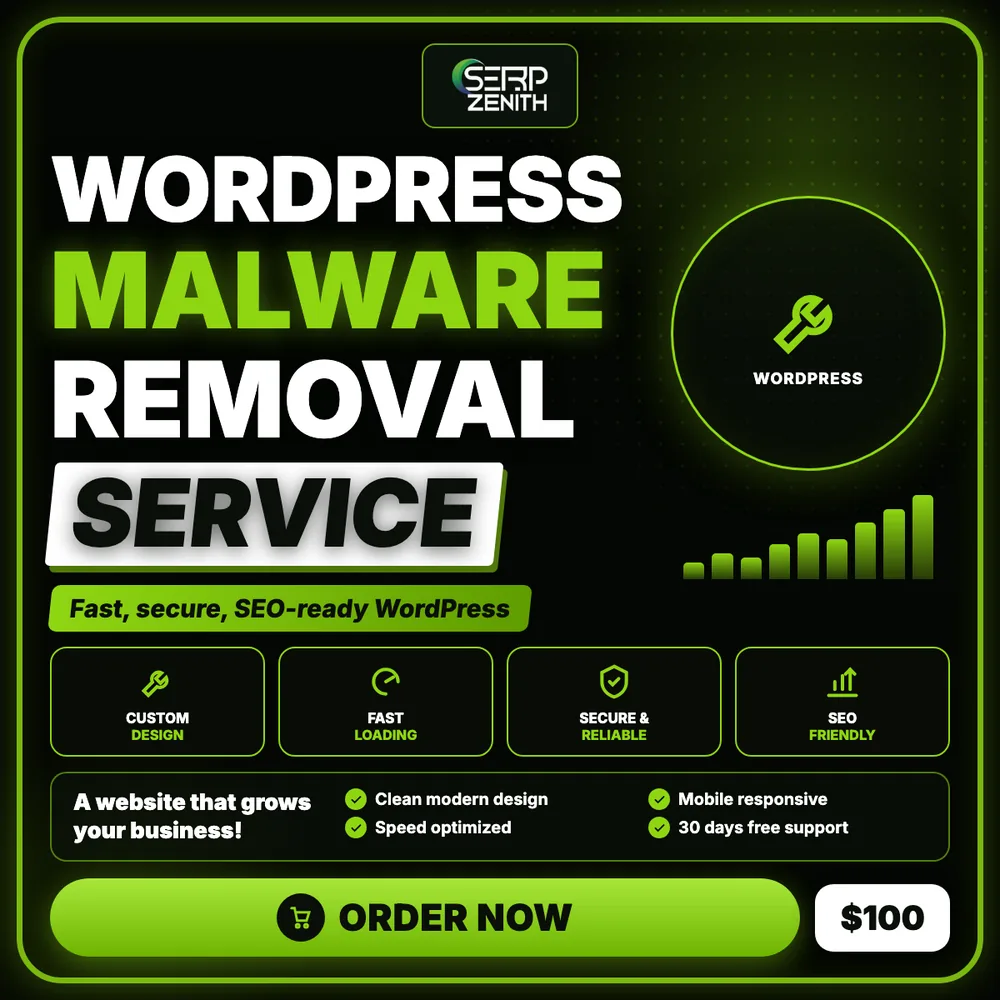Wordpress Malware Removal Service — SerpZenith WordPress development service